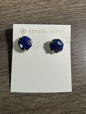 Kendra Scott Clear Silver Post Earrings